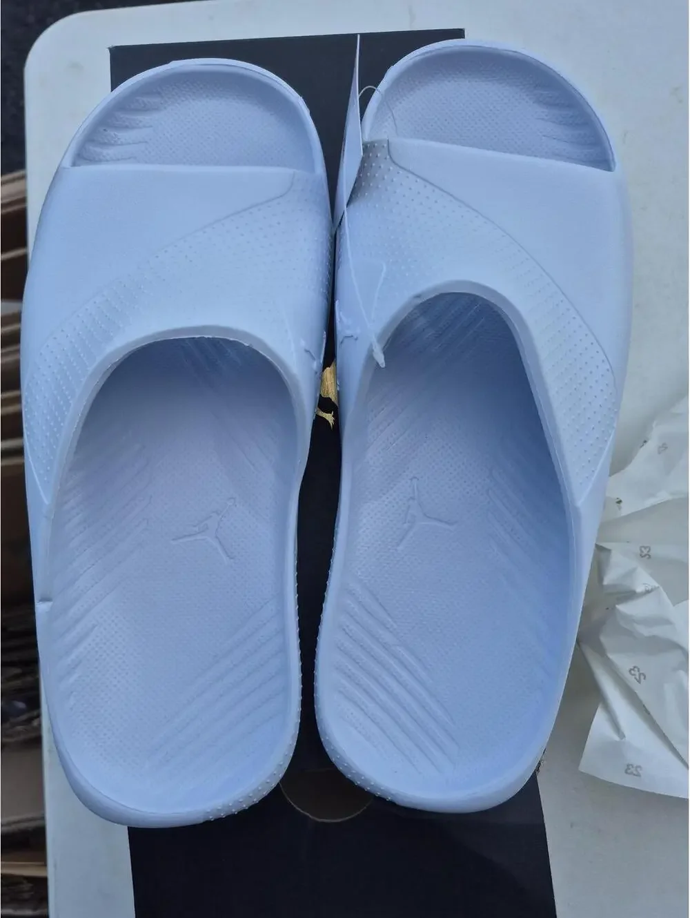 Jordan Post Slide Sandals White Size 9